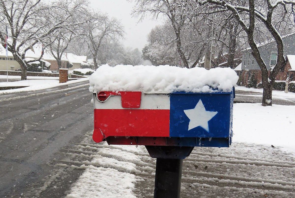 winter storm - TX Mailbox
