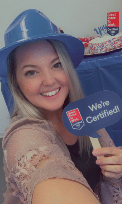 Great Place to Work® Certification Nation Day 2021 - Monica Selfie